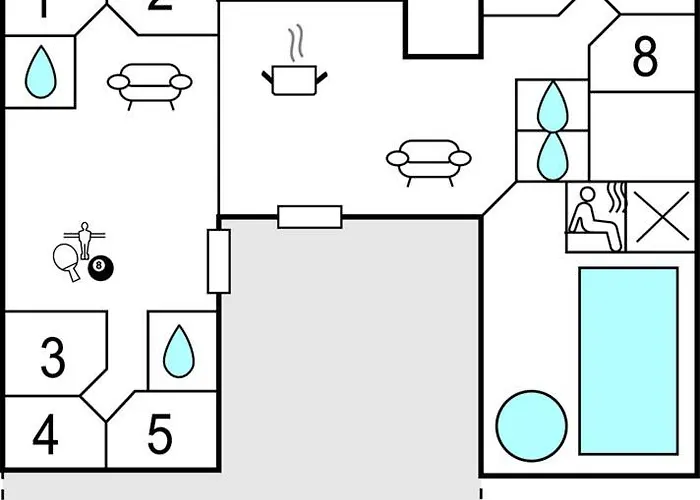 Holiday home Awesome In With Sauna